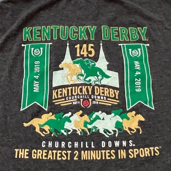 Kentucky Derby Churchill Downs 2019 Horse Racing Long Sleeve Tee Tshirt - Picture 7 of 9
